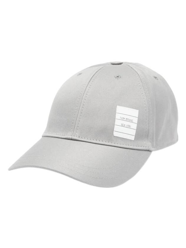 Classic Logo Patch Ball Cap Grey - THOM BROWNE - BALAAN 1