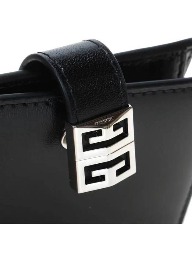 4G Logo Small Leather Half Wallet Black - GIVENCHY - BALAAN 11