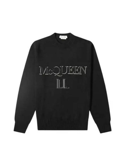 Logo Embroidery Sweatshirt Black - ALEXANDER MCQUEEN - BALAAN 2