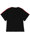 Kids Logo Embroidered T Shirt Black JUI015 7AJ F1DET - FENDI - BALAAN 3