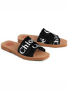 Woody Logo Canvas Strap Flat Mule Black - CHLOE - BALAAN 5