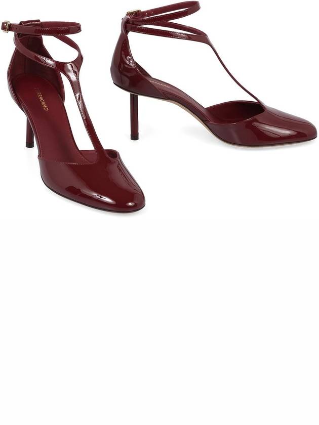 Salvatore Ferragamo T-Strap Patent Leather Pumps - SALVATORE FERRAGAMO - BALAAN 3