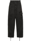 Microreps Boxy Lens Cargo Straight Pants Black - CP COMPANY - BALAAN 2