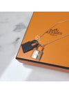 O'Kelly Small Pendant Rose Gold Necklace Noir - HERMES - BALAAN.