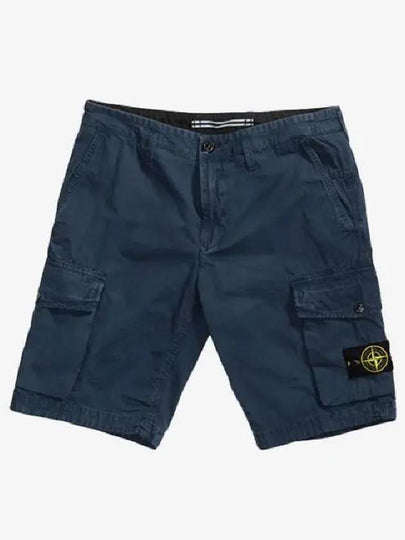 Wappen Patch Cargo Shorts Blue - STONE ISLAND - BALAAN 2