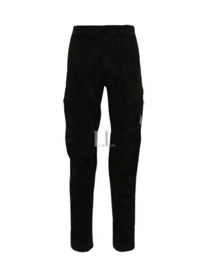 Stretch Sateen Ergonomic Lens Cargo Straight Pants Black - CP COMPANY - BALAAN 2