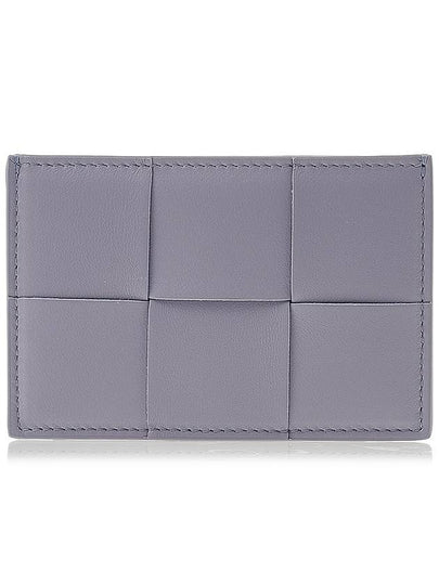 Intrecciato Lambskin Calfskin Card Wallet Case Oyster - BOTTEGA VENETA - BALAAN 2