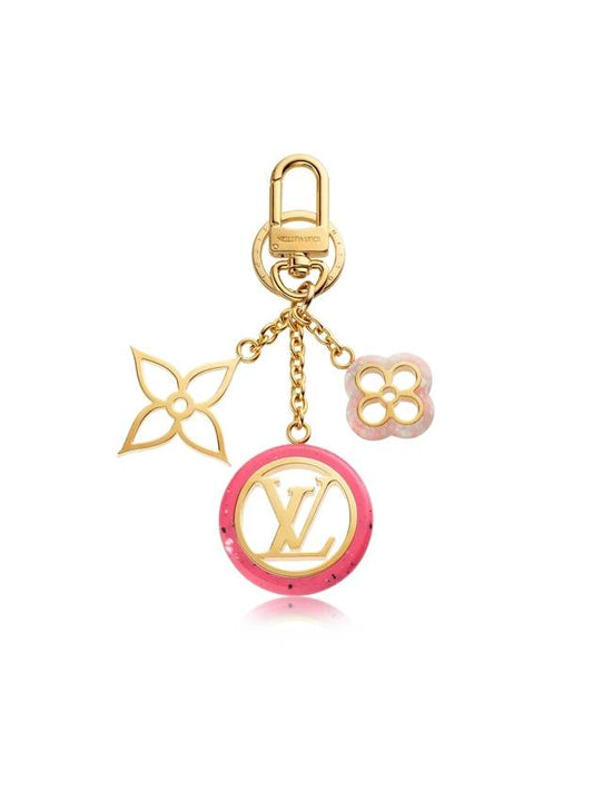 color line bag charm key holder gold - LOUIS VUITTON - BALAAN 1