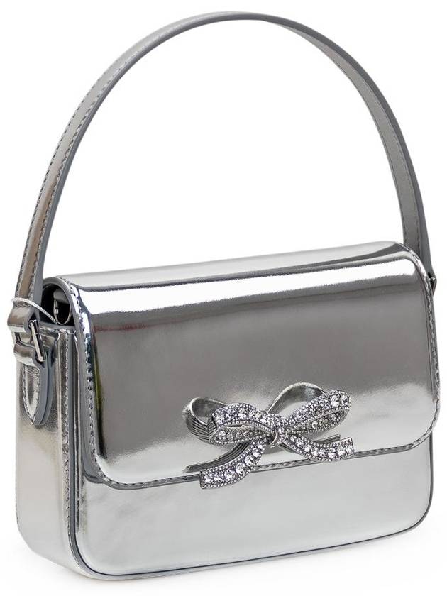 Self-Portrait Silver Leather Hand Bag - SELF PORTRAIT - BALAAN 3