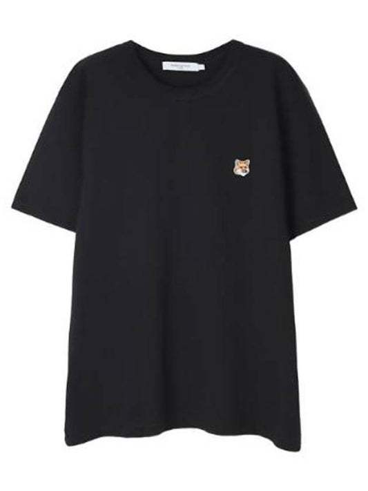 Short sleeve t-shirt fox head embroidery patch - MAISON KITSUNE - BALAAN 1