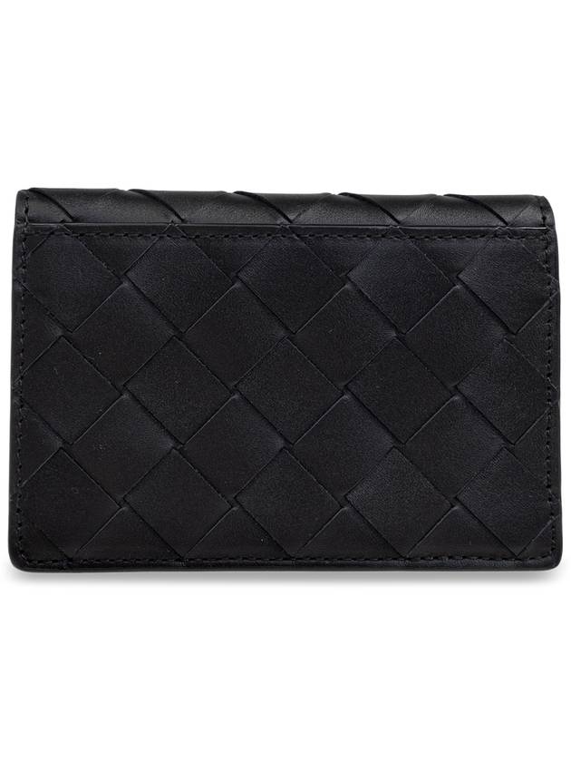 Bottega Veneta Leather Card Case, Men's, Black - BOTTEGA VENETA - BALAAN 3