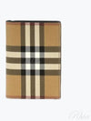 Vintage Check Leather Half Wallet Beige - BURBERRY - BALAAN 2