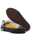 Jack Logo Check Low Top Sneakers Yellow - BURBERRY - BALAAN 6