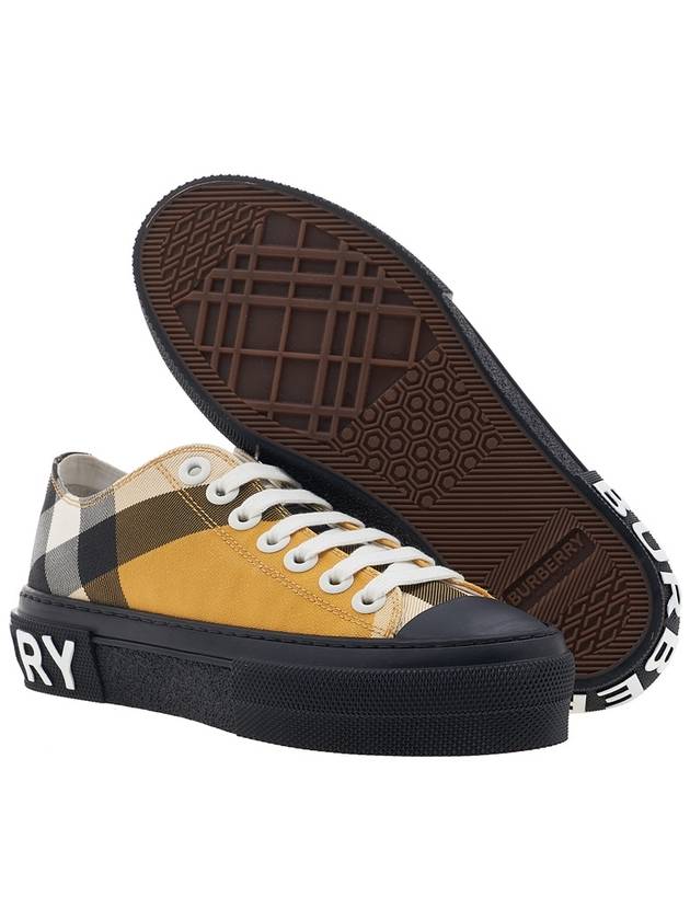 Jack Logo Check Low Top Sneakers Yellow - BURBERRY - BALAAN 6