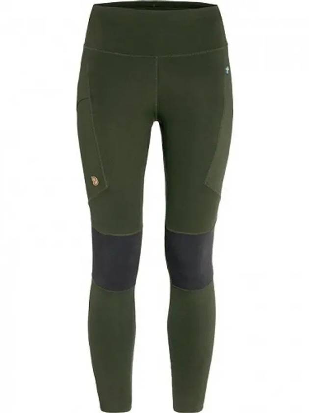 Women's Abisko Trekking Tights Pro Deep Forest Iron Grey - FJALL RAVEN - BALAAN 2