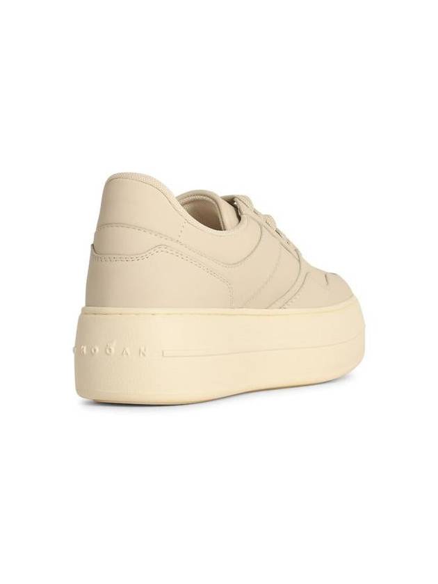 Hogan 'H670' Ivory Leather Sneakers - HOGAN - BALAAN 3