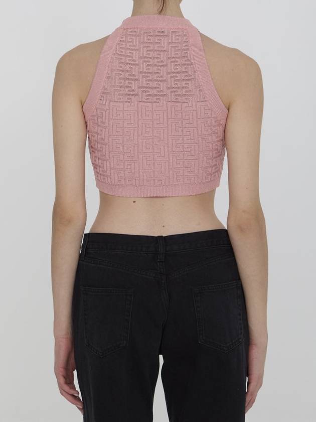 Pb Labyrinth Knit Top - BALMAIN - BALAAN 4