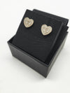 CC logo heart mother of pearl earrings white - CHANEL - BALAAN 7