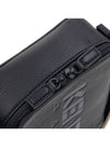 Logo Belt Leather Messenger Bag Black - KENZO - BALAAN 10