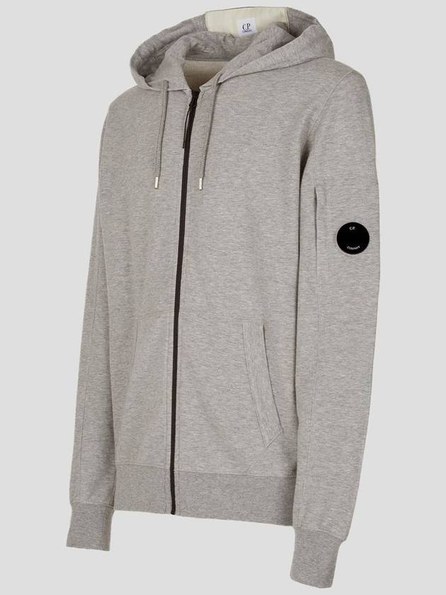 Light Fleece Lens Wappen Zip Up Hoodie Grey - CP COMPANY - BALAAN 5