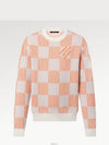 1AFIWO Damier Jacquard Cotton Pullover Sweatshirt - LOUIS VUITTON - BALAAN 1