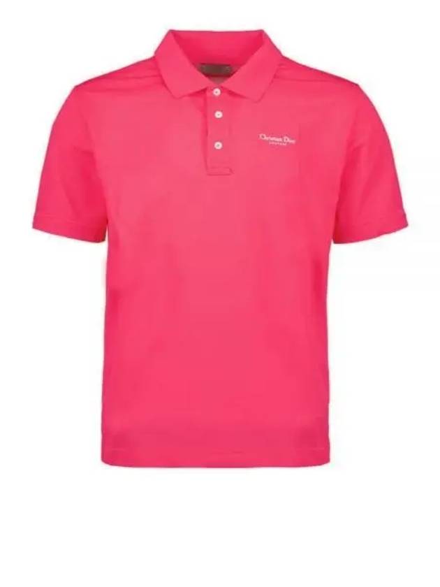 Couture Polo Shirt Fluorescent Pink - DIOR - BALAAN 2