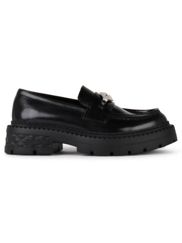 Jimmy Choo 'Marlow' Black Shiny Leather Loafers - JIMMY CHOO - BALAAN 1