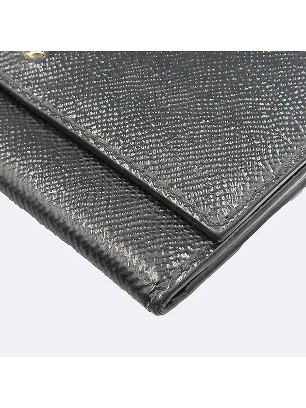 Black patent logo embellished long wallet - BURBERRY - BALAAN 5