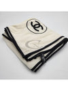 CC Logo Cashmere Silk Scarf Ivory - CHANEL - BALAAN 8