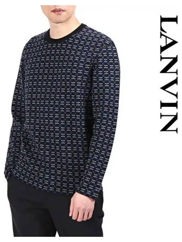 Geometric crew neck knit 270015 - LANVIN - BALAAN 1