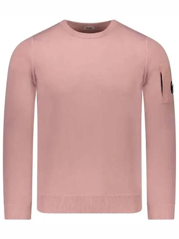 Lens Wappen Cotton Knit Top Pale Mauve - CP COMPANY - BALAAN 2