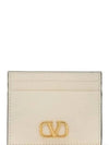 V Logo Signature Card Wallet Ivory - VALENTINO - BALAAN 2