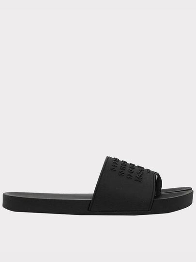 Embossed Logo Tabi Slippers Black - MAISON MARGIELA - BALAAN 2