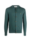 Logo Hooded Cardigan Green - VIVIENNE WESTWOOD - BALAAN 3