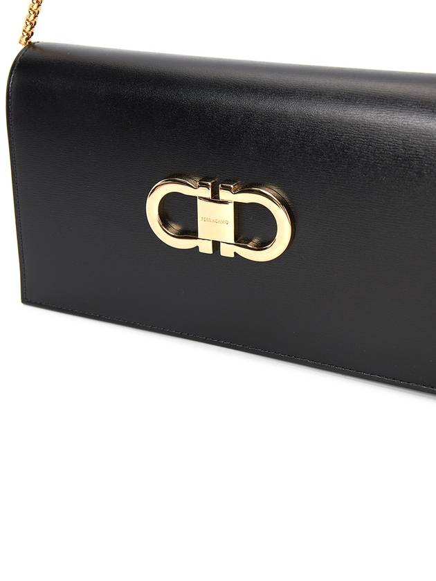 Double Gancini Mini Bag Black - SALVATORE FERRAGAMO - BALAAN 8