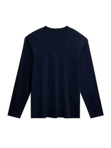 Ace Mock Neck Long Sleeve T-Shirt Navy - J.LINDEBERG - BALAAN 1