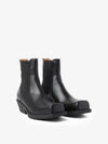 Square Toe Leather Chelsea Boots Black - MARNI - BALAAN 2