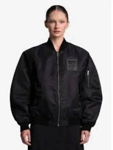 Logo Patch Bomber Jacket Dark Blue 231M628300000043 - RAF SIMONS - BALAAN 1