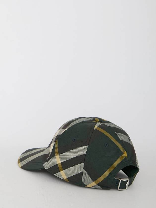 Check pattern ball cap green - BURBERRY - BALAAN 3