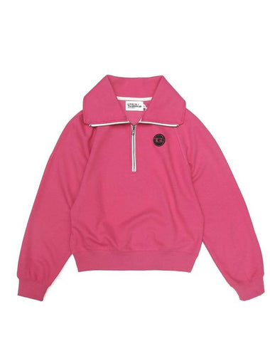 Half Zipper Sweatshirts Pink - THE GREEN LAB - BALAAN 1