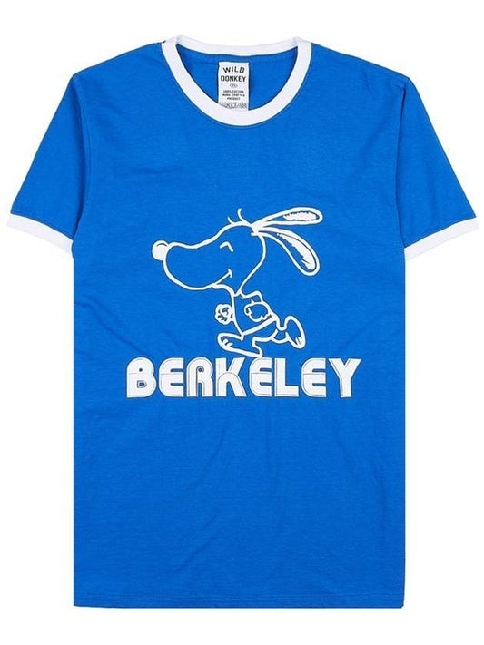 Berkeley Cotton Short Sleeve T-Shirt Royal White - WILD DONKEY - BALAAN 1