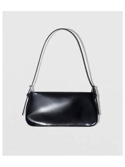 Dulce Semi Patent Leather Shoulder Bag Black - BY FAR - BALAAN 2