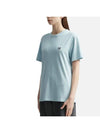 Grey Fox Head Patch Classic Short Sleeve T-Shirt Light Blue - MAISON KITSUNE - BALAAN 9