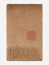 Anagram Fringe Mohair Scarf Brown - LOEWE - BALAAN 2