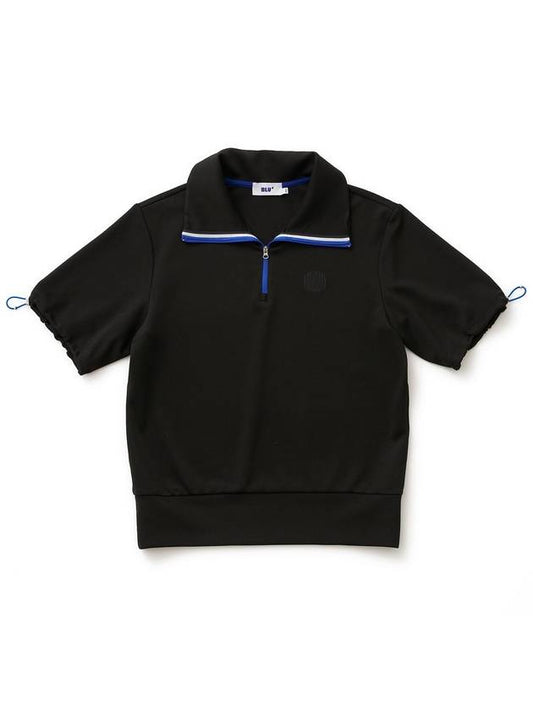 Tape point half zip-up t-shirtBK - BLUDOT - BALAAN 2