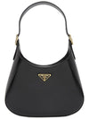 Medium Leather Shoulder Bag Black - PRADA - BALAAN 2