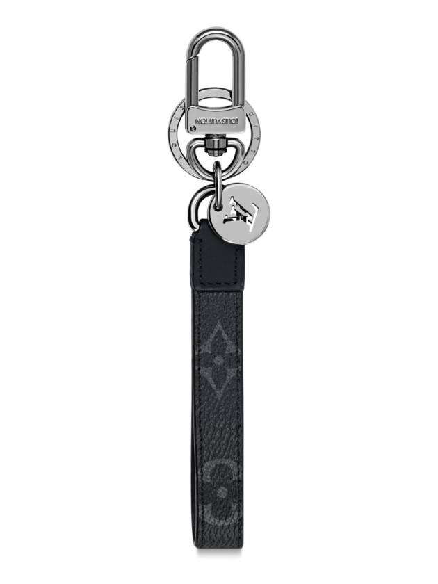 Monogram Dragonne Bag Charm Key Holder Black - LOUIS VUITTON - BALAAN 3