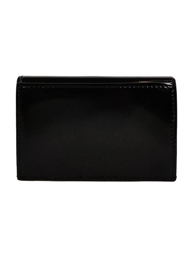 Women's Logo Closure Card Wallet Black - SALVATORE FERRAGAMO - BALAAN 3