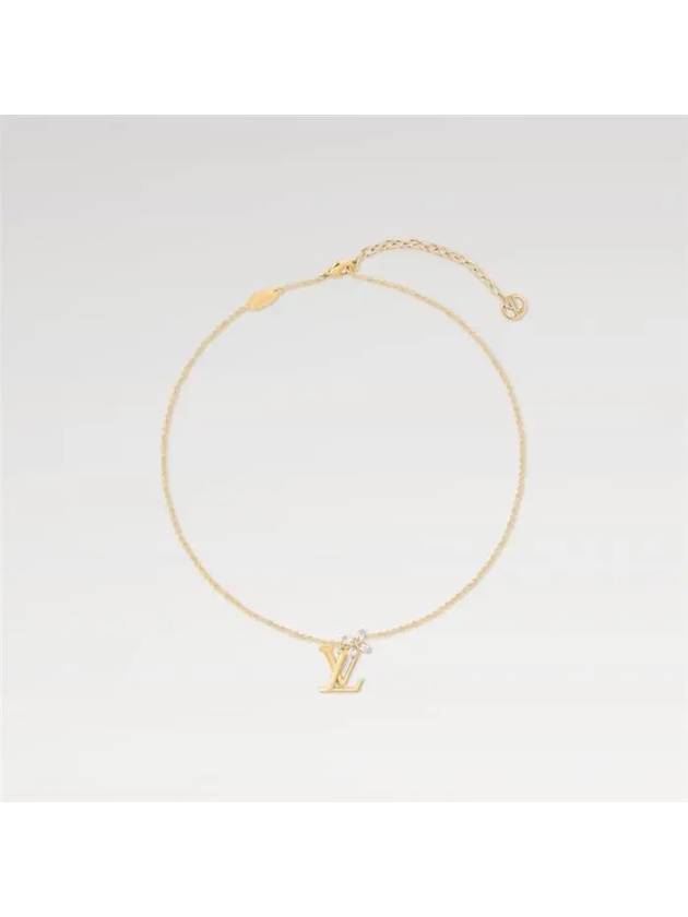 Iconic Flower Necklace Gold - LOUIS VUITTON - BALAAN 2