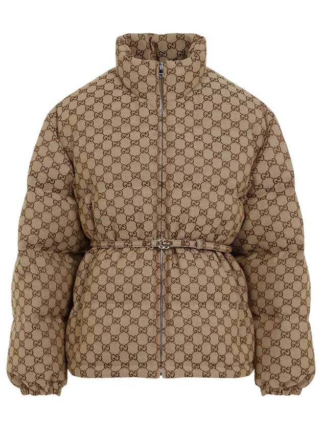 GG Canvas Padded Bomber Camel - GUCCI - BALAAN 2